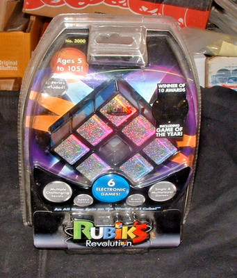 Rubik's Revolution 6-Electronic Interactive Cube Games No. 3000 New Sealed 2007