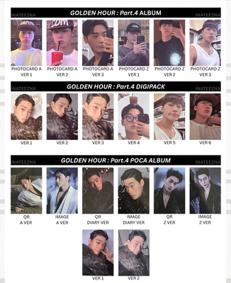 ATEEZ Golden Hour: Part 4 Official Photocard KPOP San Seong Hwa