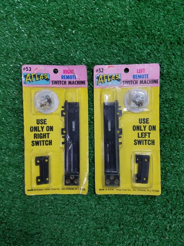 Atlas HO Scale Right #53 and Left #52 Remote Switch Machines Sealed | eBay