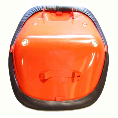 Seat Vinyl Black with Orange Compatible with Kubota B6100 B7100