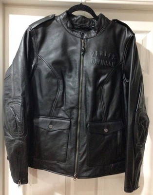 Harley Davidson Captains Modular Leather Black Jacket Women s Size 1W