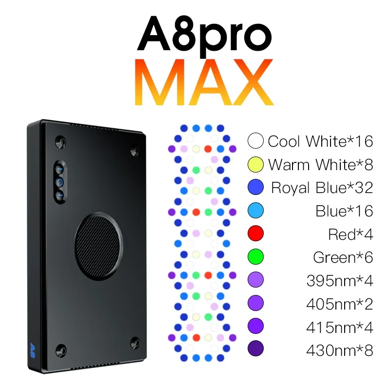A8Pro II Max 240W Full Spectrum WiFi App Programmable Marine LED Aquarium Light - Image 2 of 4