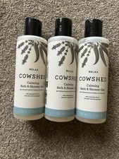 Image of Cowshed Relax Calming Bath & Shower Gel 3 x 100ml Lavender & Eucalyptus FREEPOST