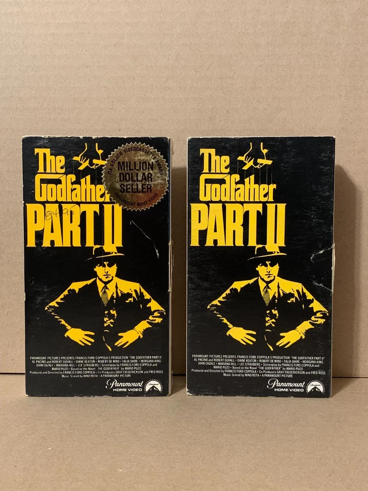 The Godfather Part II 2 (VHS 1979)  Gatefold No UPC