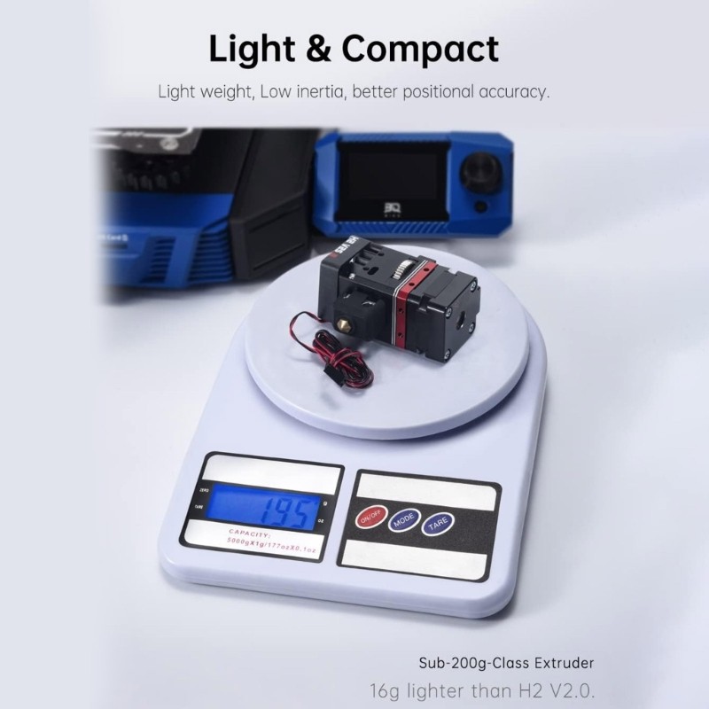 H2 V2S Extruder Upgrad Dual Gear Extruder Smooth Not Easy to Block Extruder
