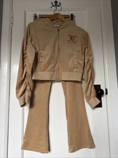 Girls Juicy Couture Tracksuit Two Piece Velour Age 11-12