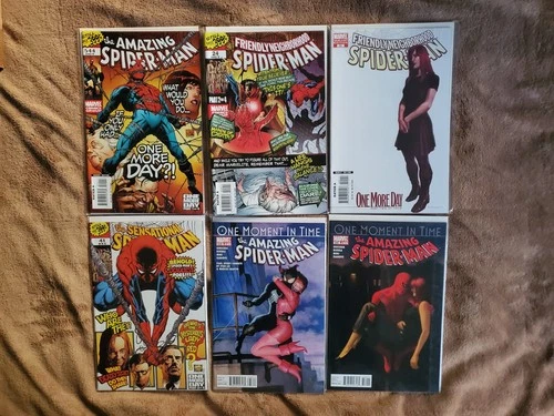 Marvel Comics Spider-Man One More Day, One Moment In Time Lot Of 6 Comics