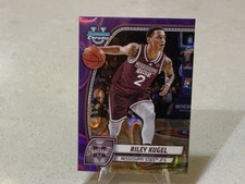 2024-25 Bowman University Chrome - Riley Kugel #70 Purple Lava Refractor (RC)