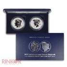 2025-S Reverse Proof $1 Morgan and Peace Dollar 2-Coin Set (Box and CoA)