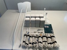 LOT 8x Bose Acoustimass Double Cube Surround/Satellite Speakers w/ Accessories