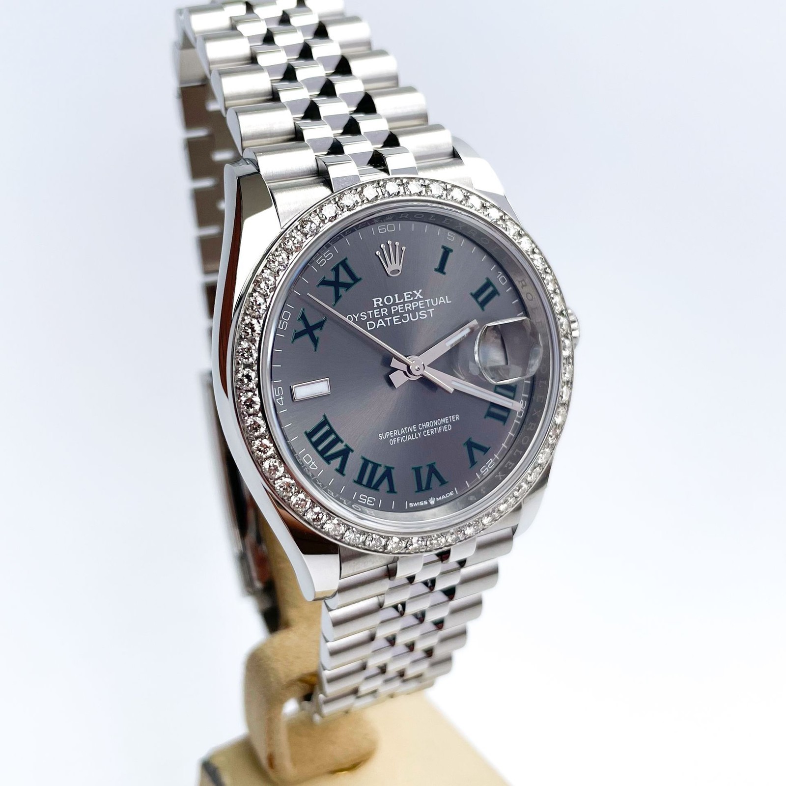 Rolex Datejust 36mm Wimbledon Full Set 2025 UNWORN 126200 Diamond Bezel image 8