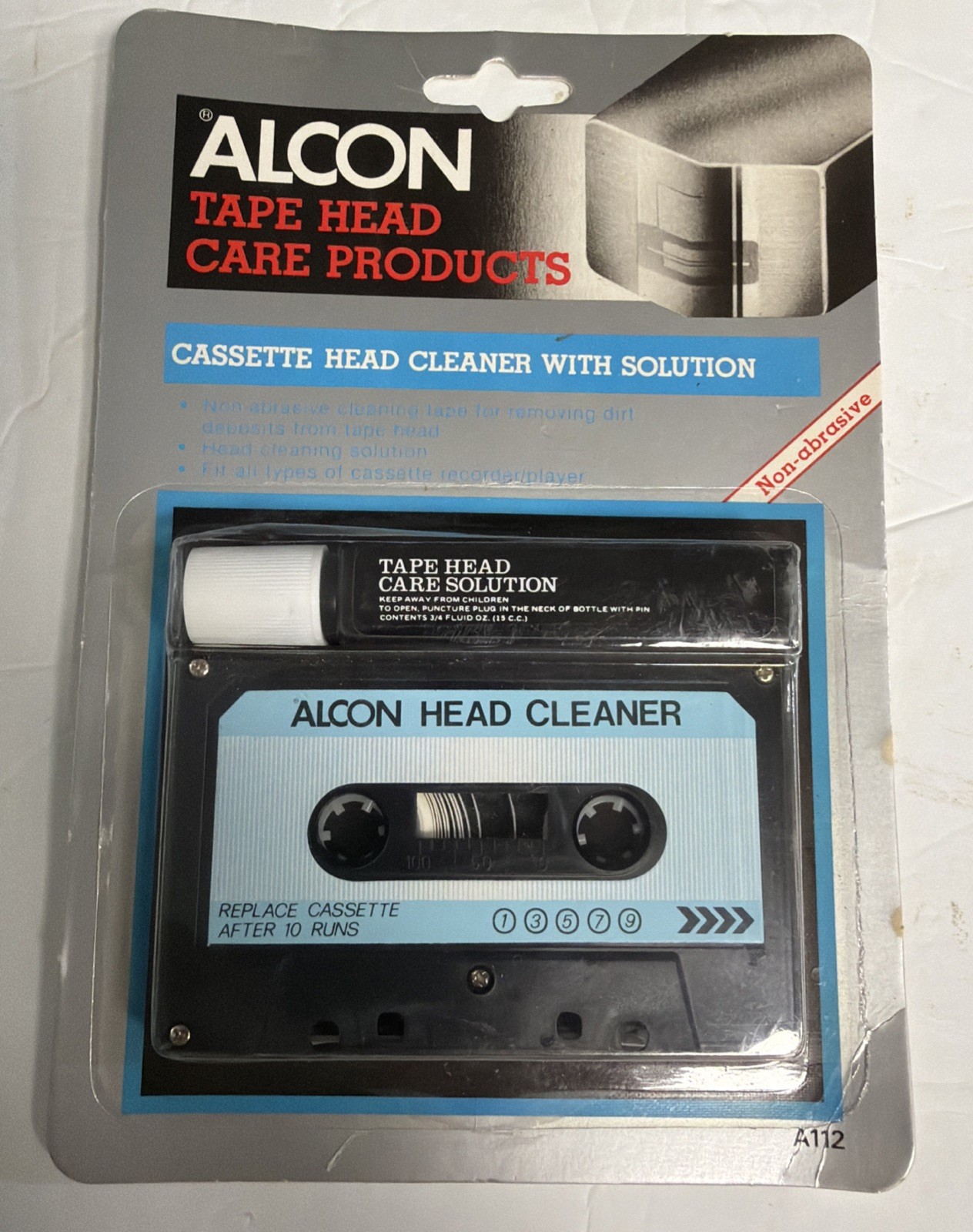 Alcon Tape Head Care Products Cassette Head Cleaner with Sol