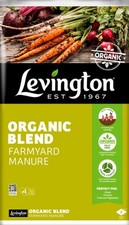 LEVINGTON FARMYARD MANURE 50 LITRES ORGANIC MIX HORSE COMPOST SOIL 50L PEAT FREE