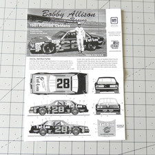 Salvinos Jr Models Bobby Allison 1981 Pontiac Lemans Instructions Only Salvinos Jr Models Bobby Allison 1981 Pontiac Lemans Instructions Only