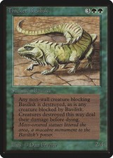Thicket Basilisk Beta PLD Green Uncommon MAGIC THE GATHERING CARD ABUGames