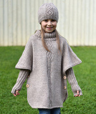 Knitting Pattern - Transformer Poncho and Hat Set (Child and Adult sizes)