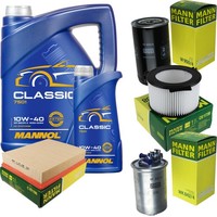 Inspektionspaket 6L Mannol Classic 10W-40 FüR VW Transporter IV Bus 2.5 TDI 2.4
