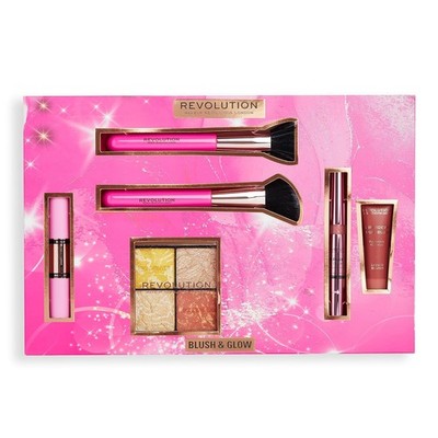 Makeup Revolution Blush & Glow Highlight Makeup Gift Set, 6-PieceGift Set