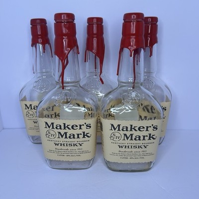 Makers Mark Kentucky Straight Bourbon EMPTY Bottle 1L
