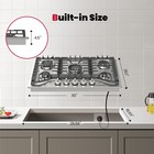 GASLAND 30 In. Gas Cooktop 5 Italy Sealed Burner Cast Iron ‎Stove Gas Hob NG/LPG — photo 6