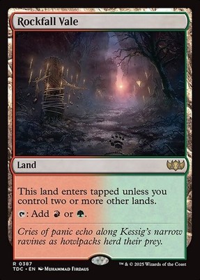 Rockfall Vale 387 R Normal TDC MTG NM