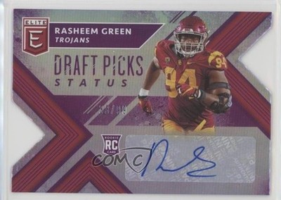 2018 Panini Elite Draft Picks 33/99 Rasheem Green #246 Rookie Auto RC 0f8
