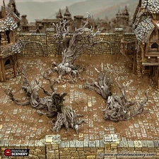 Blasted Trees - Cities of Ramshackle and Ruin - Printable Scenery - Terrain, War