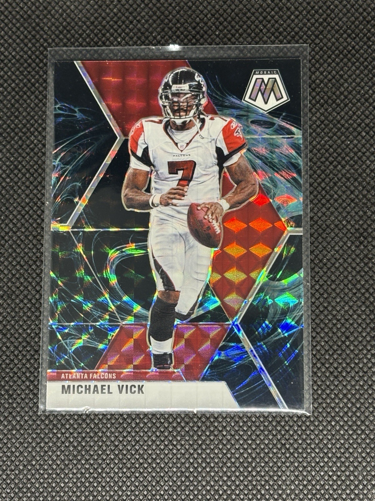 2020 Panini Mosaic - Michael Vick #17 Genesis Mosaic Prizm - CASE HIT - FALCONS
