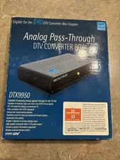 Digital Stream DTX9950 DTV Converter Box With 2 Remotes Used Read Desc
