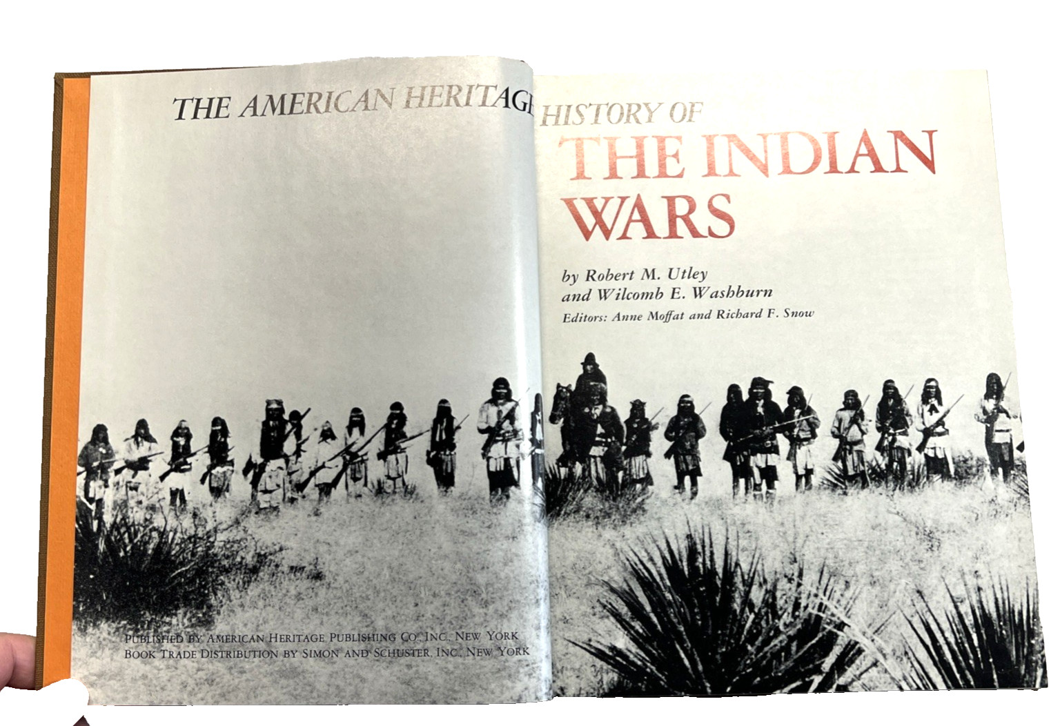 The American Heritage History of The Indian Wars-Robert M. Utley HC Sleeve 1977