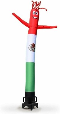 Mexico Mexican Flag 8 Foot Tall Inflatable Tube Man Air Powered Waving...