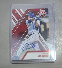 2017 Panini Elite Extra Edition Status Red Die-Cut Evan White 15/75 #17 Auto