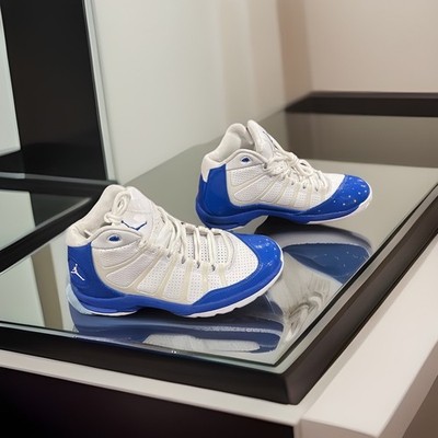 Men's NIKE Air Jordan Play in These F Basketball Shoes Blue White Sz 7.5