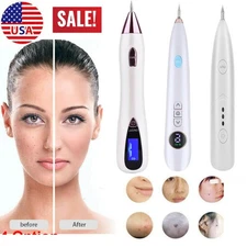 Laser Skin Tag Remover Electric LCD Wart Dot Dark Spot Mole Removal Pen Machine~