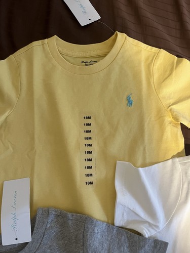 Polo Ralph Lauren18 Months Boy baby S/S T-shirts lots of 3 new - Picture 4 of 7
