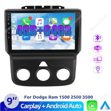 Android 15 Car Stereo Radio CarPlay GPS Navi Screen For Dodge RAM 1500 2500 3500