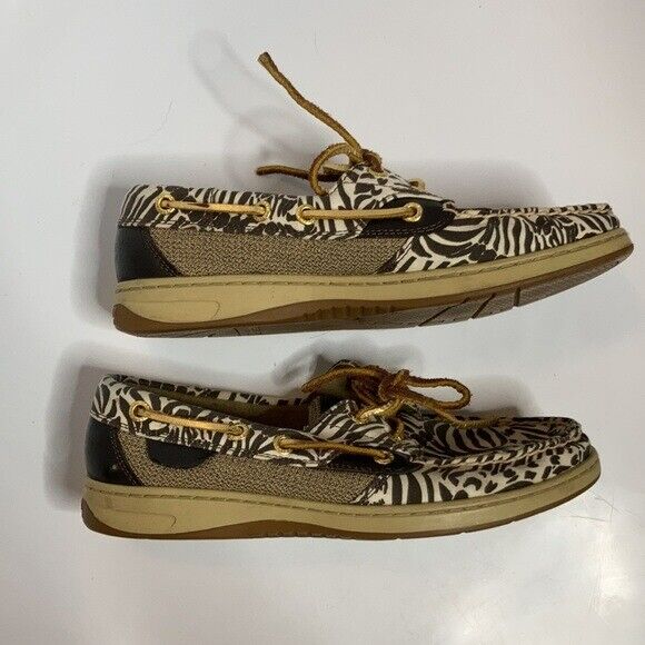 Sperry zebra print loafers size 6.5 - image 2