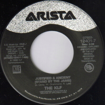The KLF - Justified & Ancient (7'' Single)
