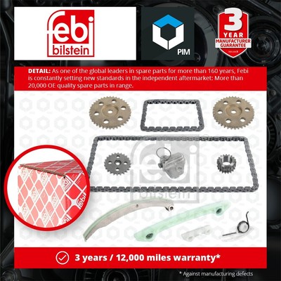Timing Chain Kit fits FORD FIESTA Mk5 ST150 2.0 05 to 08 N4JB 1119172 Febi New