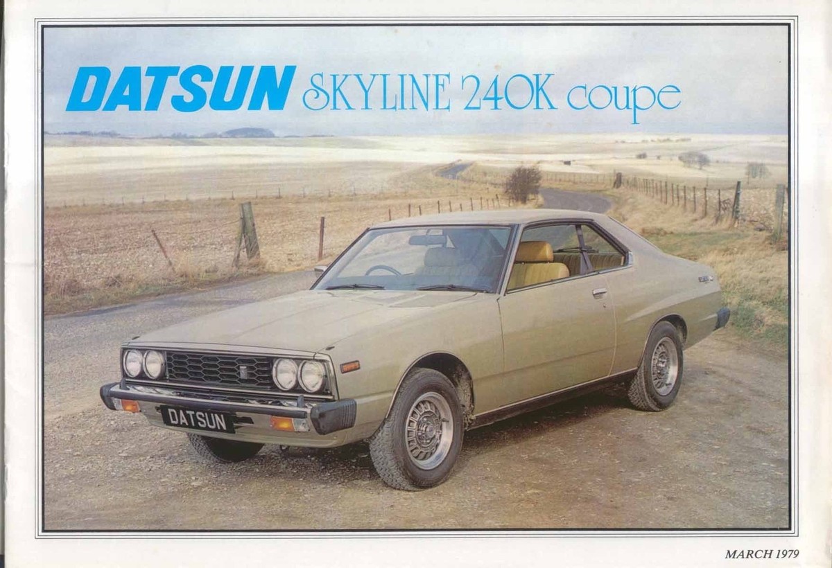 Nissan Datsun Skyline 240K GT Coupe 1979 Original UK Sales