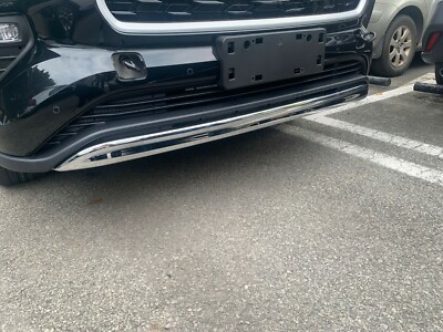 For 2020-2025 Toyota Highlander Front Grille Lower Bumper Chrome Decor Cover Lid