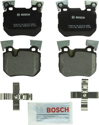 For 2008-2013 BMW 135i Bosch QuietCast Semi-Metallic Brake Pads Rear ...