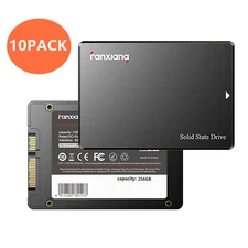 Fanxiang 10 Pack 256GB SSD 2.5" SATA III Internal Solid State Drive For Mac PC