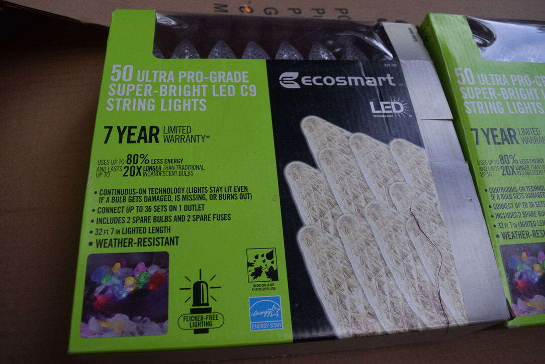 Ecosmart LED 50 Ultra Weather-resistant Warm White Super-bright C9 ...