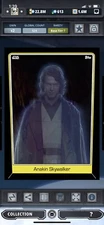 Topps Star Wars Digital Card Trader Tier 7 - Black Anakin Skywalker S5 Base