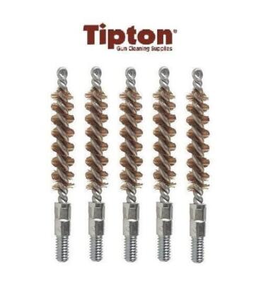 Tipton 25 Cal 5pk Bronze PSTL Bore Brushes 8 x 32 Thread  # 120-466 New!