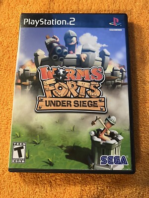 Worms Forts: Under Siege (PS2, disc case manual) tested
