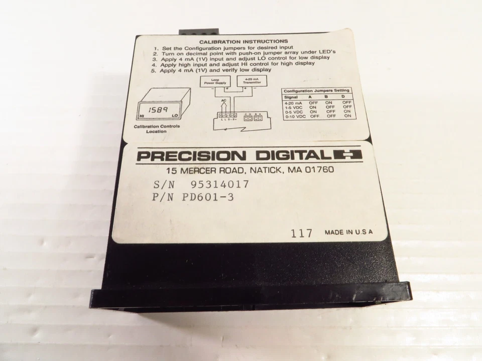 Precision Digital Pd6013 Temperature Controller LCD Display Unit - Image 4 of 4