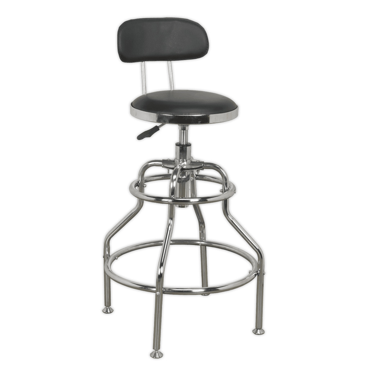 Sealey SCR14 Pneumatic Workshop Stool with Adjustable Height Swivel Seat
