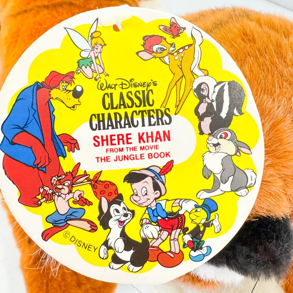 Disney Classic Friends SHERE KHAN 32" Jumbo Plush The Jungle Book Sears TCA VTG - Image 2 of 4